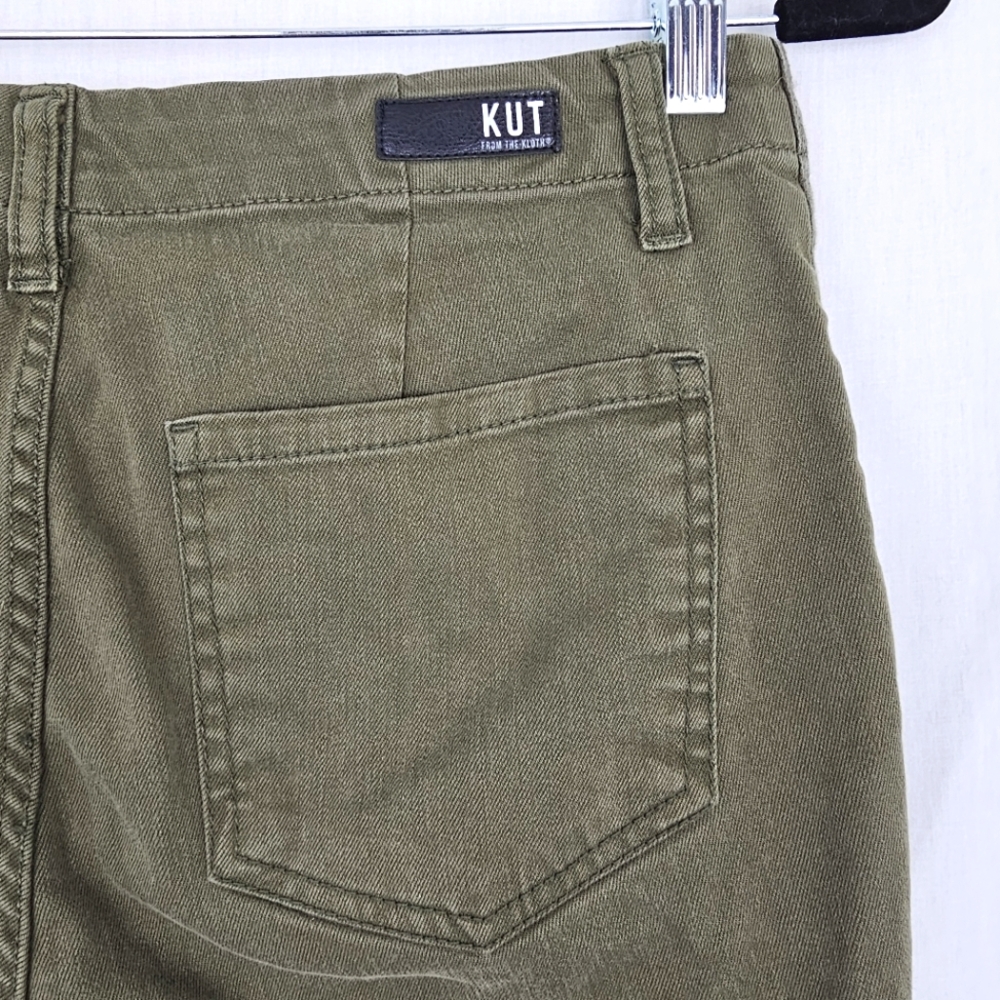 Kut From The Cloth Frida Slim Track Pants Joggers High Rise Women's Size 4 - Picture 8 of 8